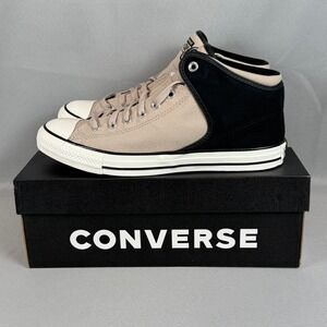 Converse Chuck Taylor High Street Mid Shoes Mens 9.5 Papyrus/Black A14294C New